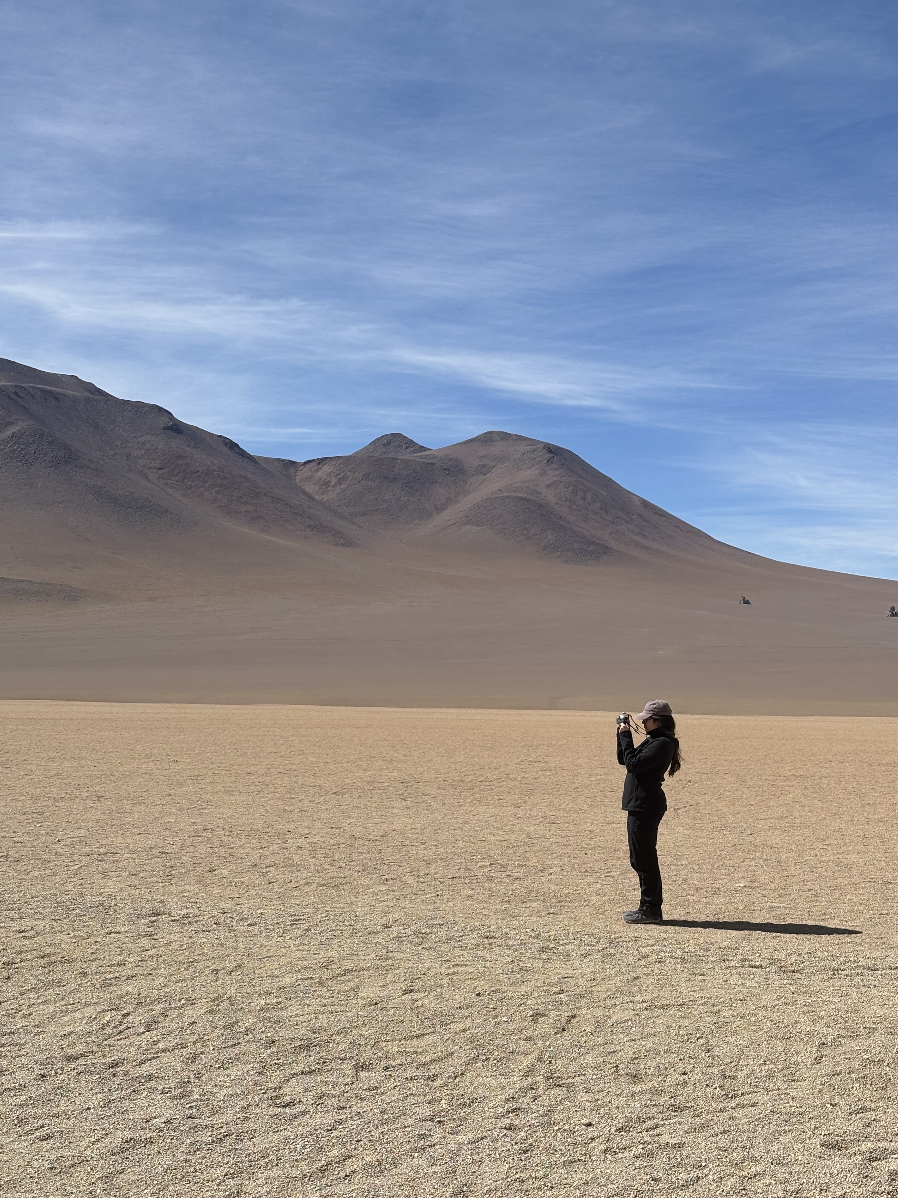 Maria photographing in the Atacama Desert